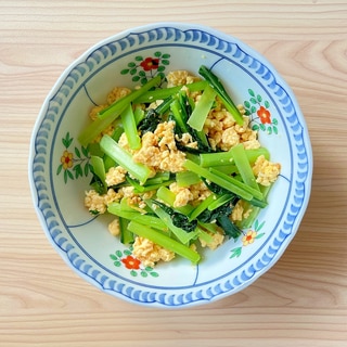 シンプル！小松菜と卵の中華炒め